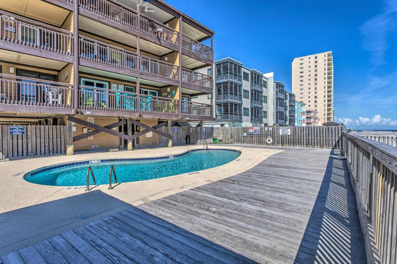 Beach Lovers Haven Oceanfront Condo With Pool! マートルビーチ エクステリア 写真