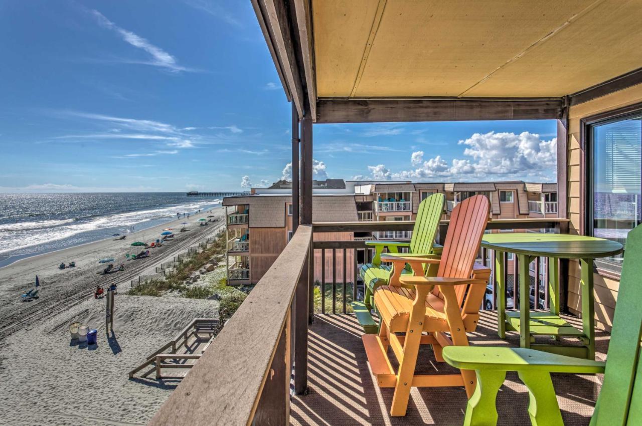 Beach Lovers Haven Oceanfront Condo With Pool! マートルビーチ エクステリア 写真
